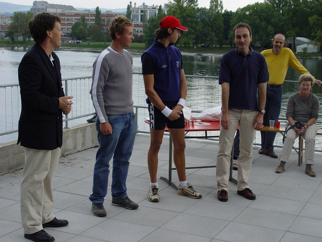 2003; als BRC-Präsident; Ehrung SM-Titel JM2- mit Max Schubiger, Simon Niepmann