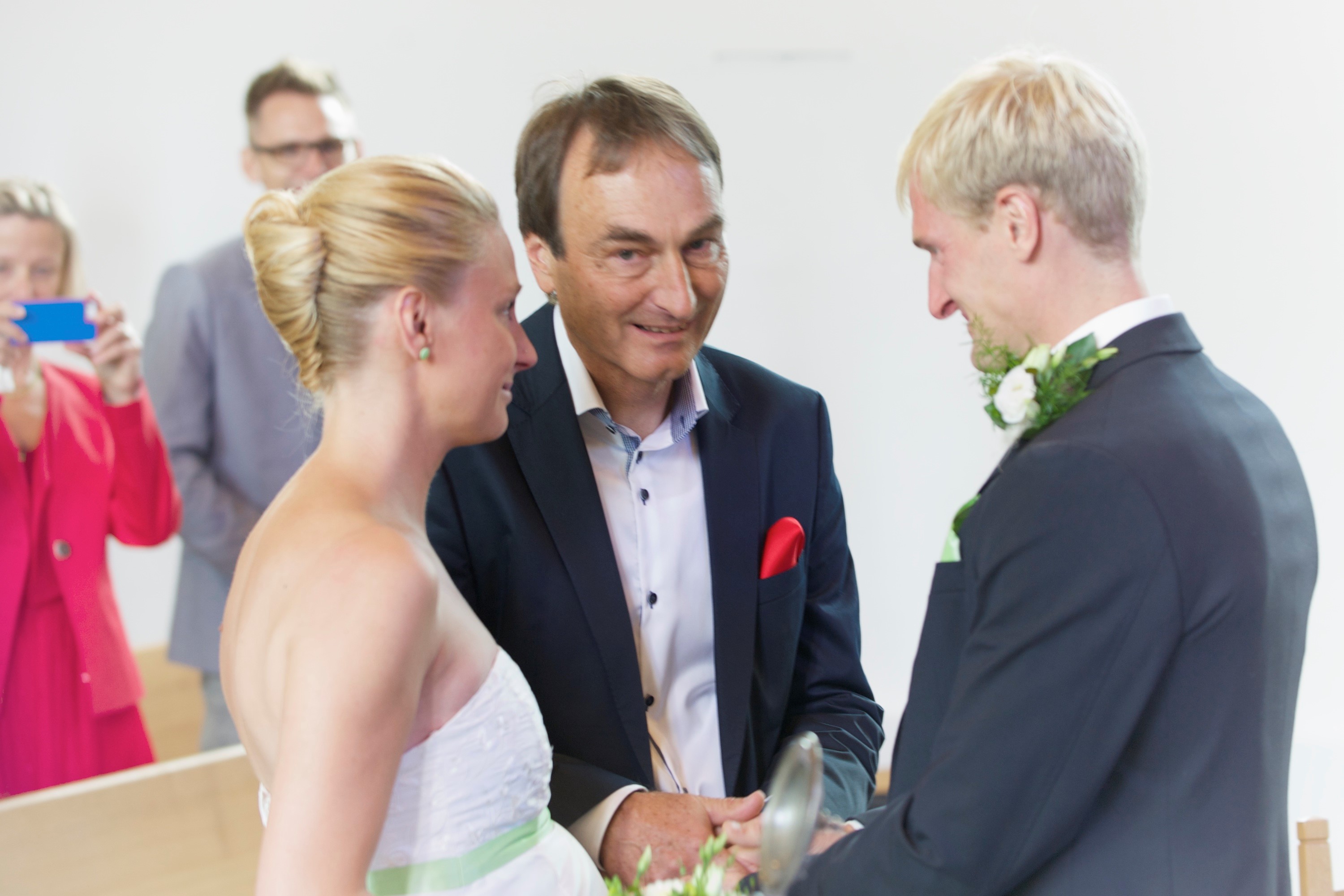 2014; Hochzeit von Tochter Sarah mit Matthias Schmitz